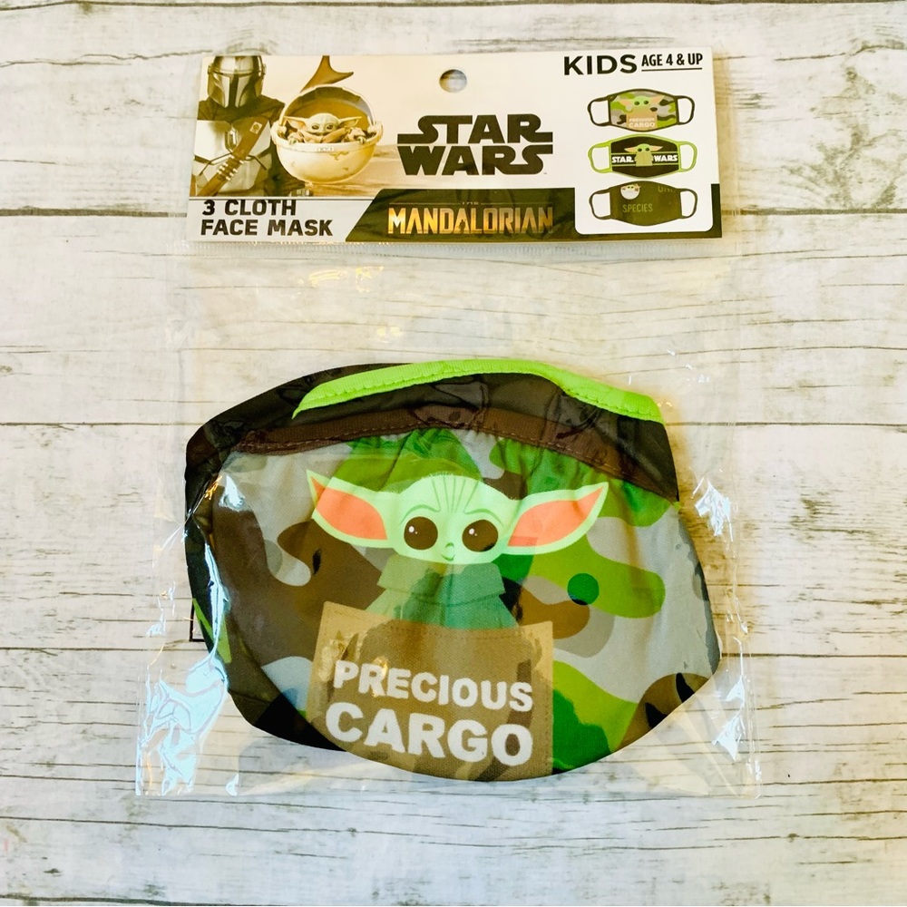 🔥3/$10 or 5/$15 SALE🔥 3 Star Wars The Mandalorian Kid’s Face Masks - Set…